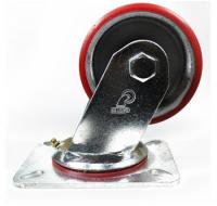 Колесо поворотное, большегрузное, полиуретановый обод, SCp80n, до 350кг