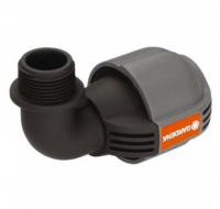 Соединитель L образный 25мм х 3/4 наружная резьба