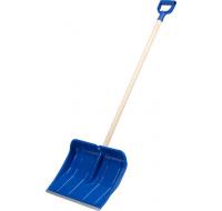 Лопата снеговая "Аляска" пластиковая, деревянный черенок, V-ручка