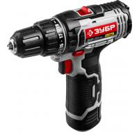 Дрель аккумуляторная Зубр ДШЛ-121, 2 АКБ, в кейсе