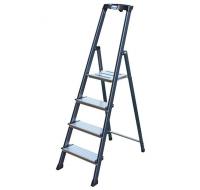 Стремянка анодированная Securo с широкими 4 ступенями