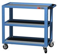 Тележка открытая FB-200 с 3 полками (в к-те 3 коврика), синяя