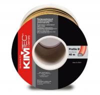 Уплотнитель D черный 12х14мм, 1м (одинарный)