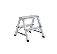 Стремянка двухсторонняя алюминивая 7202