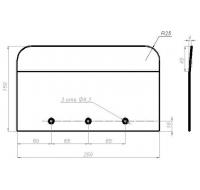 Комплект лопастей для затирочных машин Grost 150х250мм (4шт.)