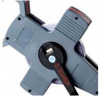 Лента Зубр 100м х 10мм мерная геодезийная, стальное полотно с защитным полотном