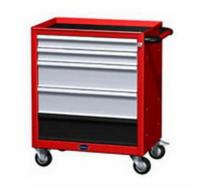 Тележка инструментальная с 5 ящ., и ц/замком, с напр. на развернутом подшипнике 759х451х855h - синий