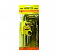 Шестигранники с шаром набор 1,5-10мм, 9 шт